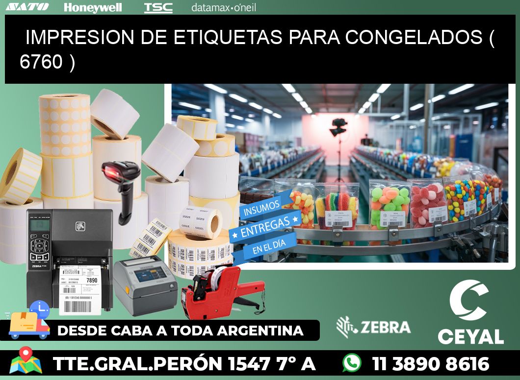 IMPRESION DE ETIQUETAS PARA CONGELADOS ( 6760 )