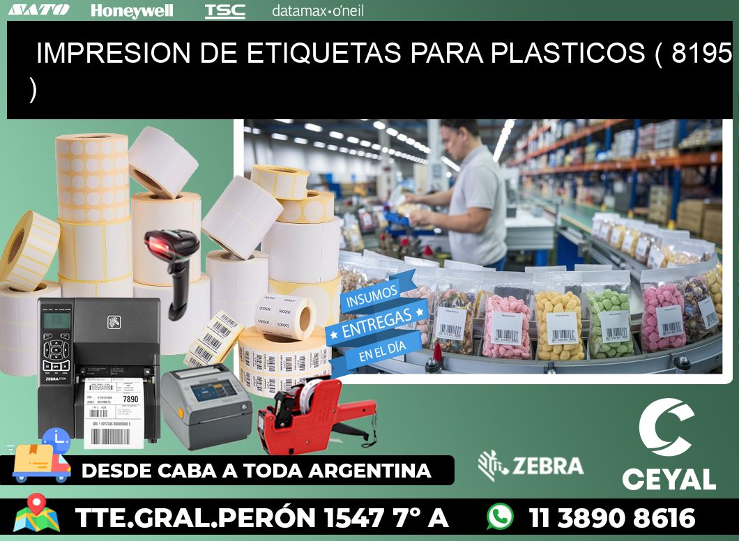 IMPRESION DE ETIQUETAS PARA PLASTICOS ( 8195 )