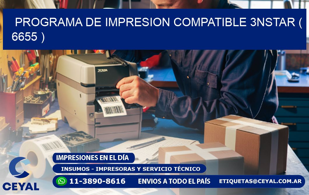 PROGRAMA DE IMPRESION COMPATIBLE 3NSTAR ( 6655 )