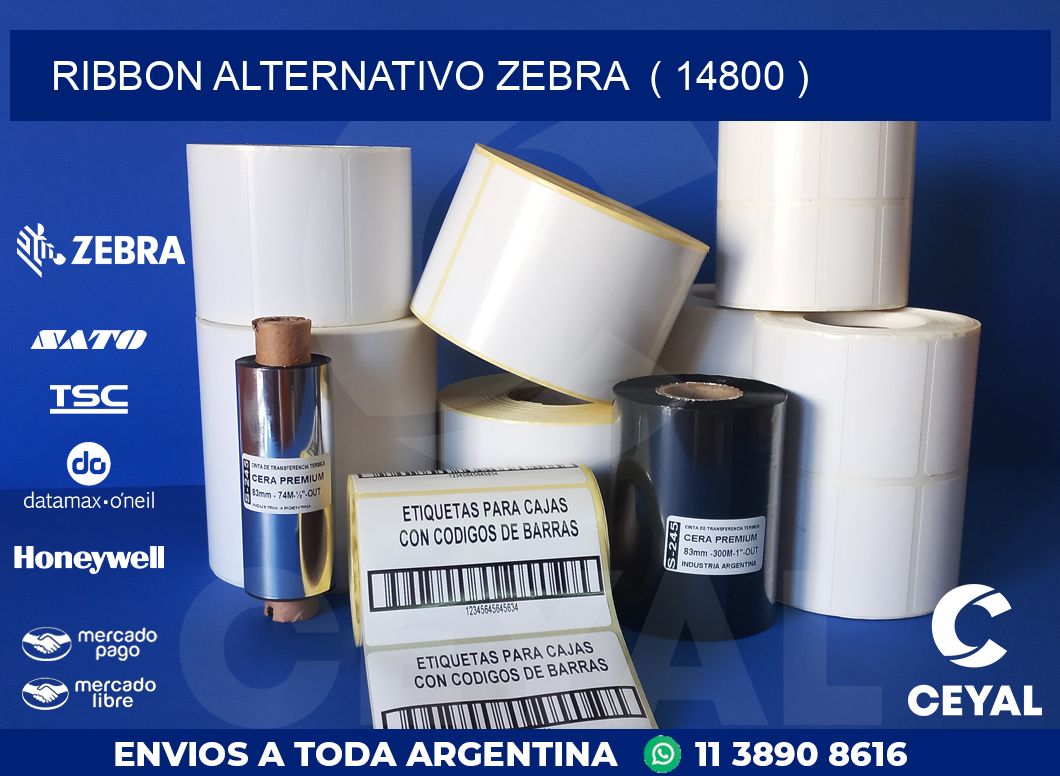 RIBBON ALTERNATIVO ZEBRA ( 14800 )