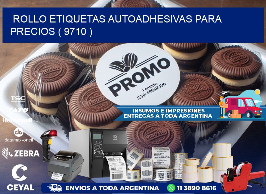 ROLLO ETIQUETAS AUTOADHESIVAS PARA PRECIOS ( 9710 )