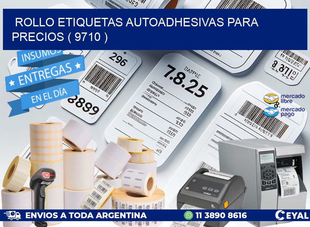 ROLLO ETIQUETAS AUTOADHESIVAS PARA PRECIOS ( 9710 )