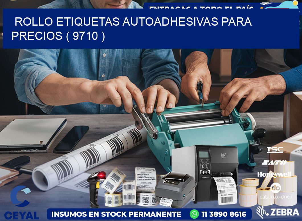 ROLLO ETIQUETAS AUTOADHESIVAS PARA PRECIOS ( 9710 )