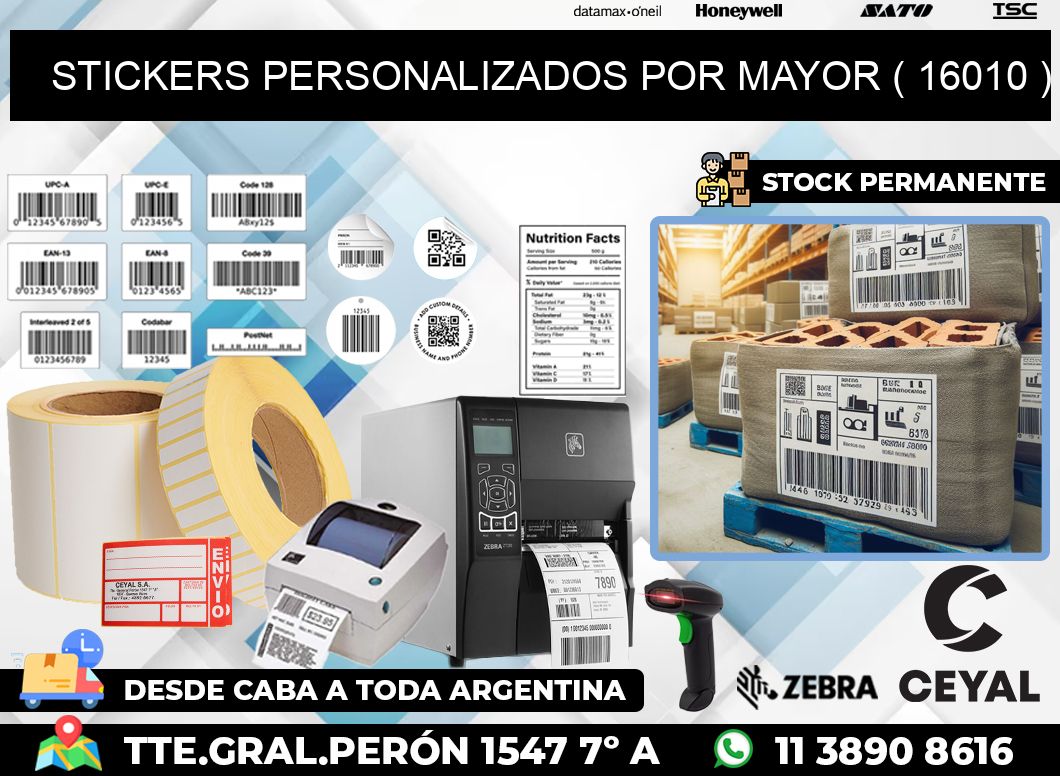 STICKERS PERSONALIZADOS POR MAYOR ( 16010 )