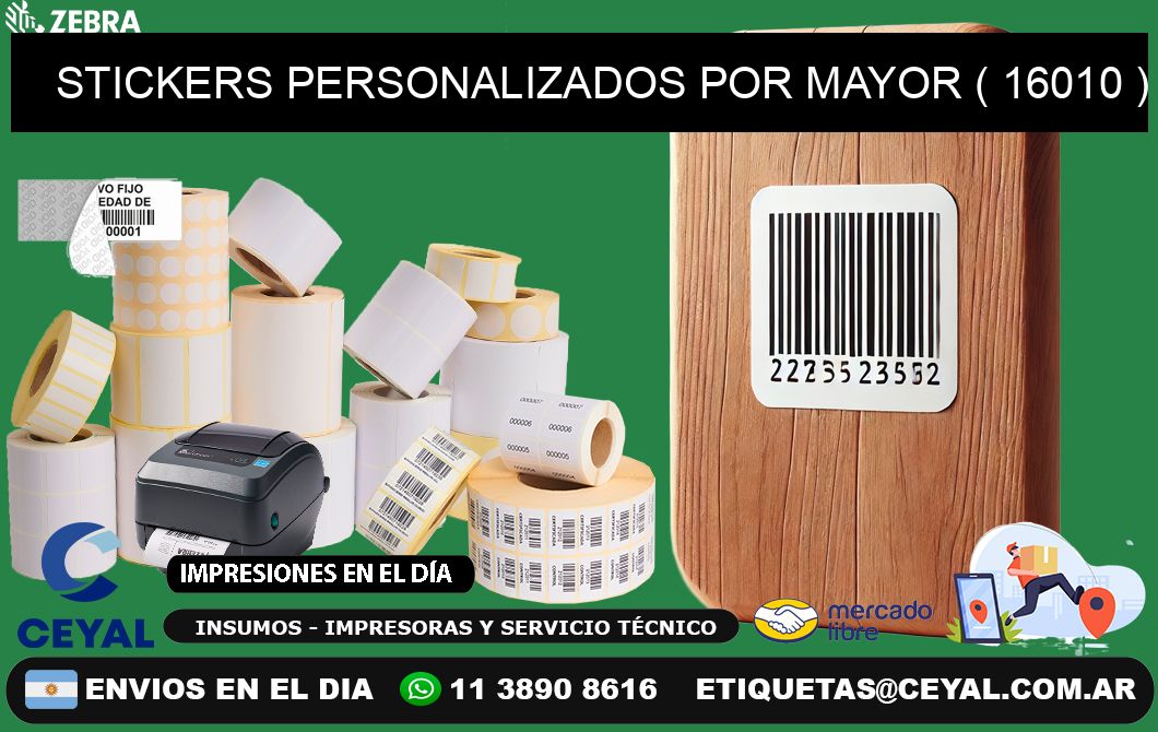 STICKERS PERSONALIZADOS POR MAYOR ( 16010 )