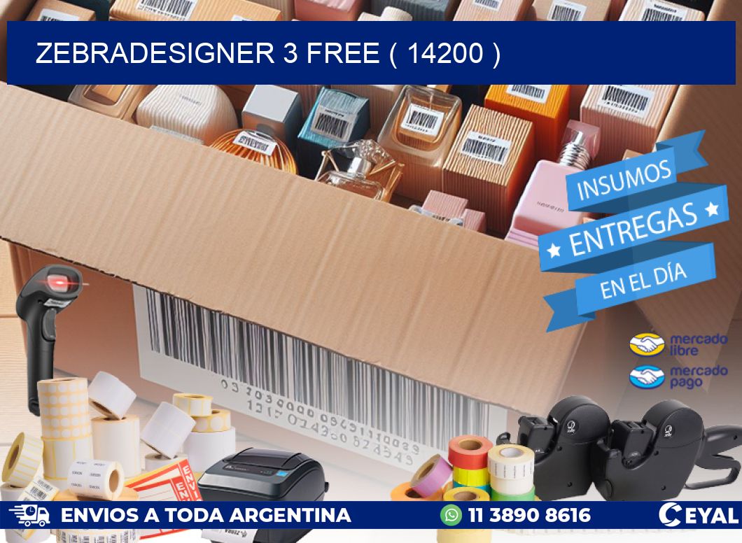 ZEBRADESIGNER 3 FREE ( 14200 )