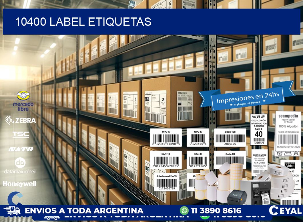 10400 LABEL ETIQUETAS