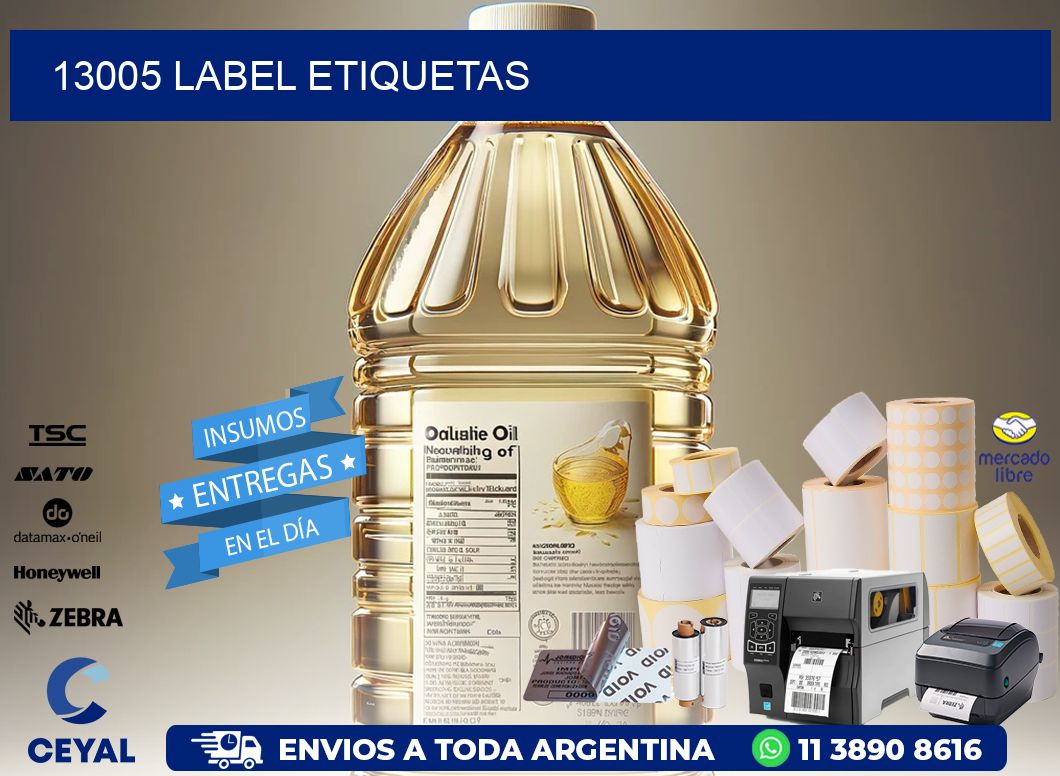 13005 LABEL ETIQUETAS