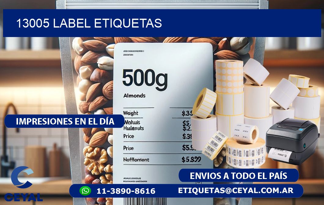 13005 LABEL ETIQUETAS