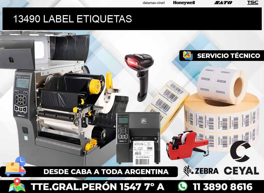 13490 LABEL ETIQUETAS