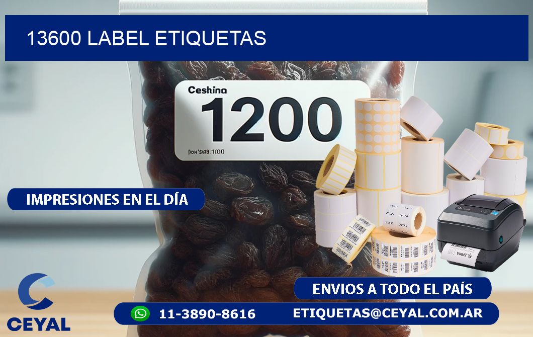 13600 LABEL ETIQUETAS