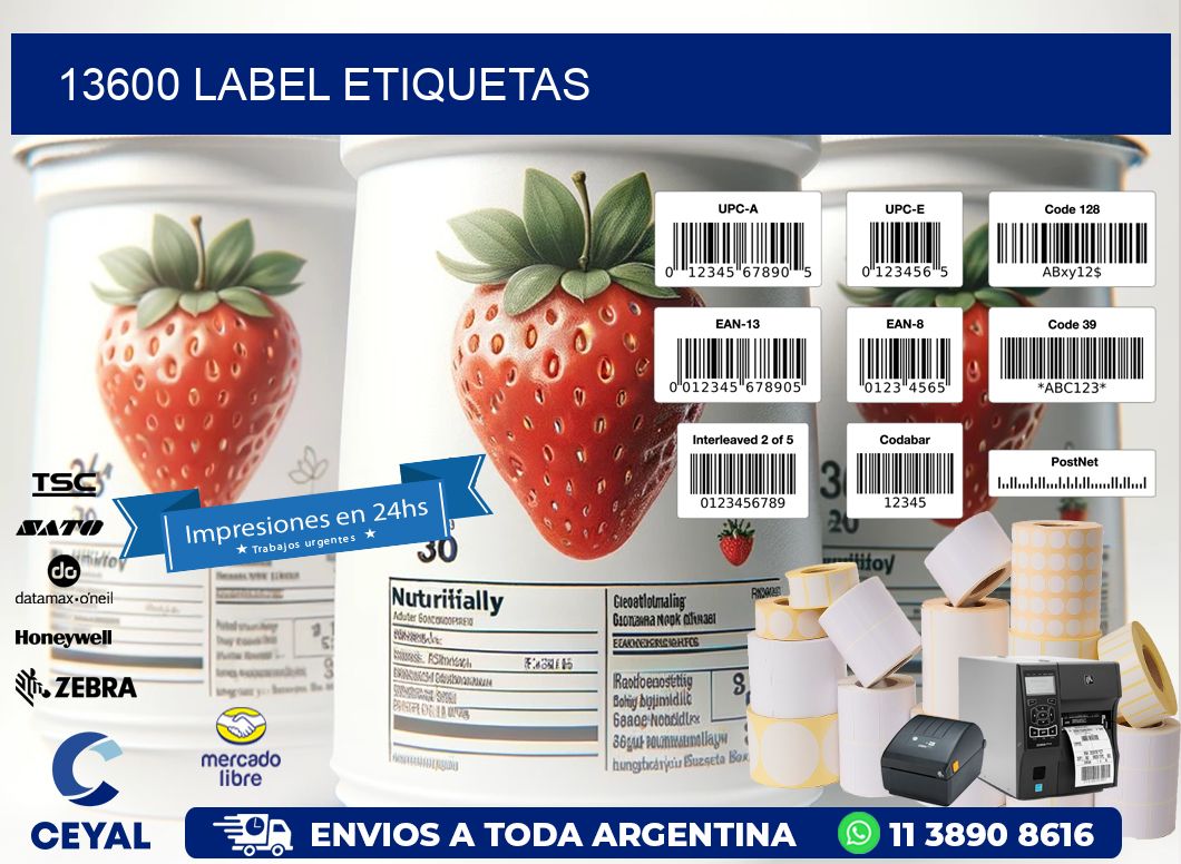 13600 LABEL ETIQUETAS