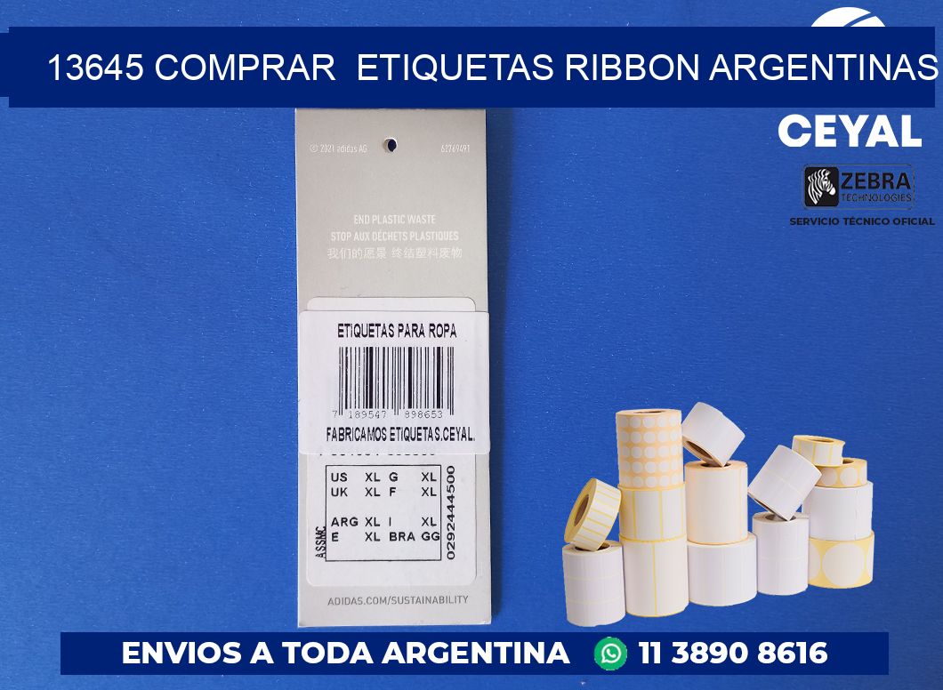 13645 COMPRAR  ETIQUETAS RIBBON ARGENTINAS