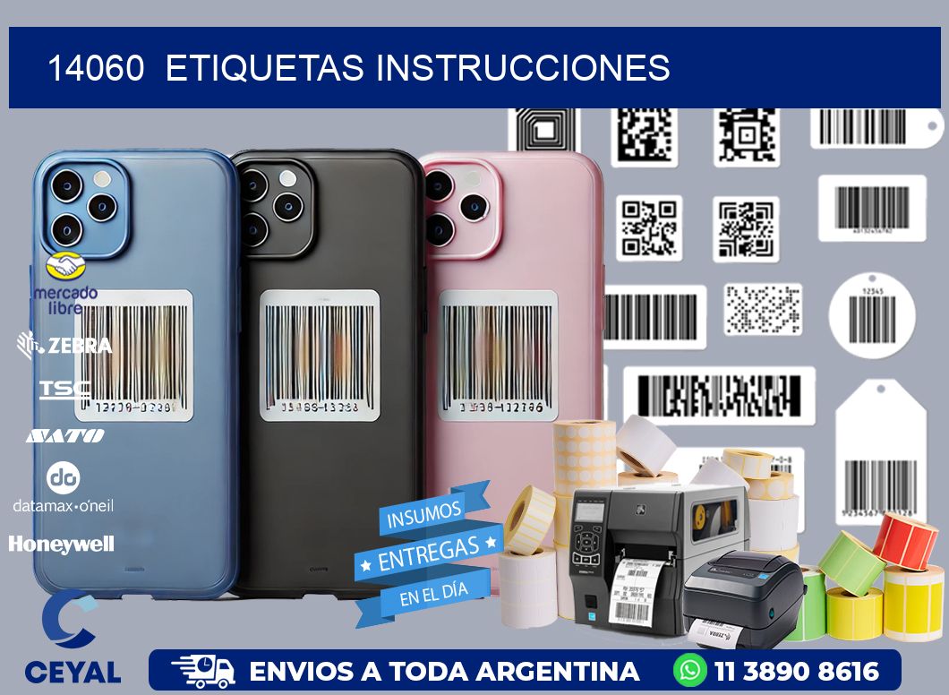 14060 ETIQUETAS INSTRUCCIONES
