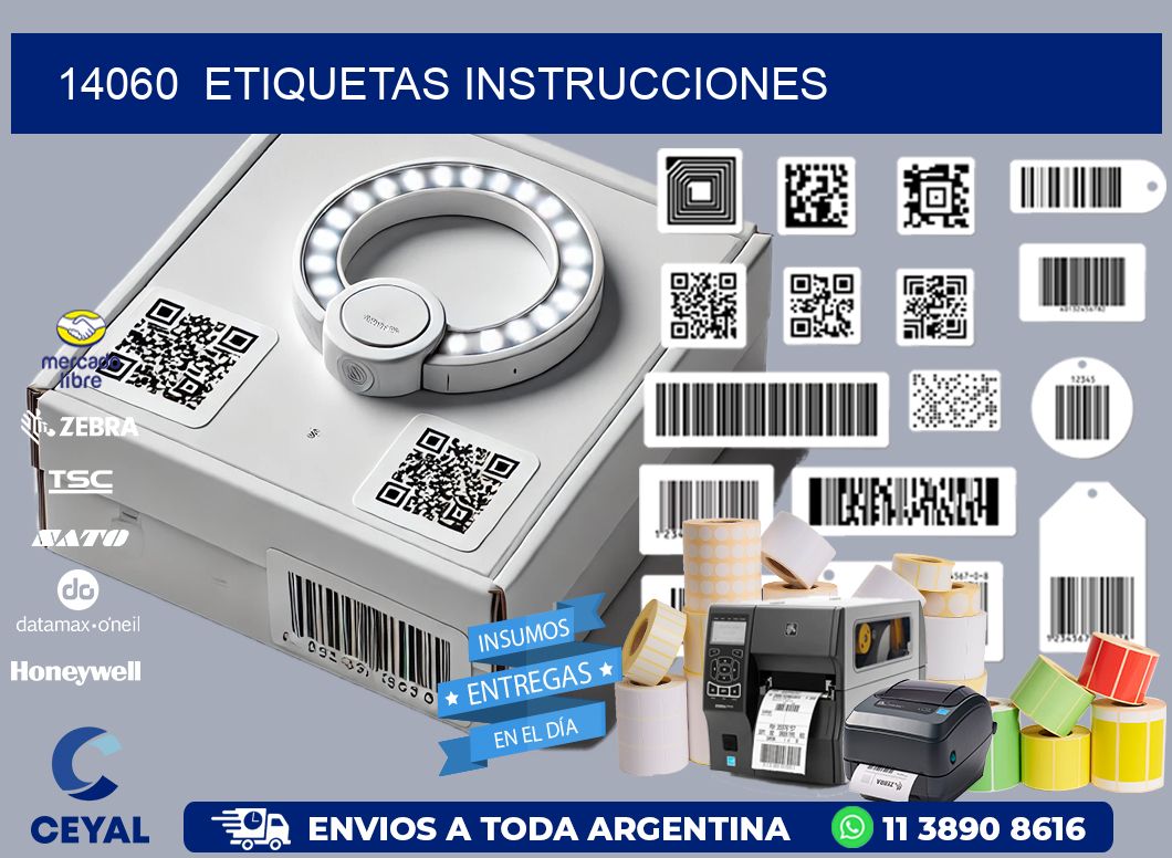 14060 ETIQUETAS INSTRUCCIONES