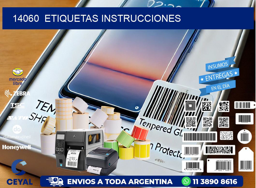 14060 ETIQUETAS INSTRUCCIONES