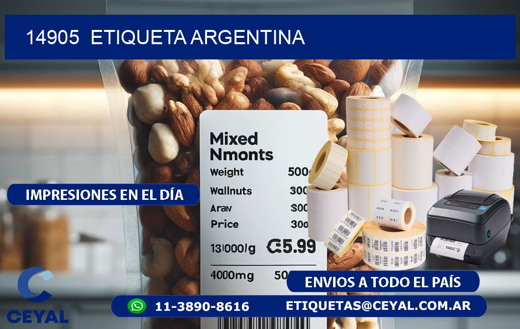 14905  ETIQUETA ARGENTINA