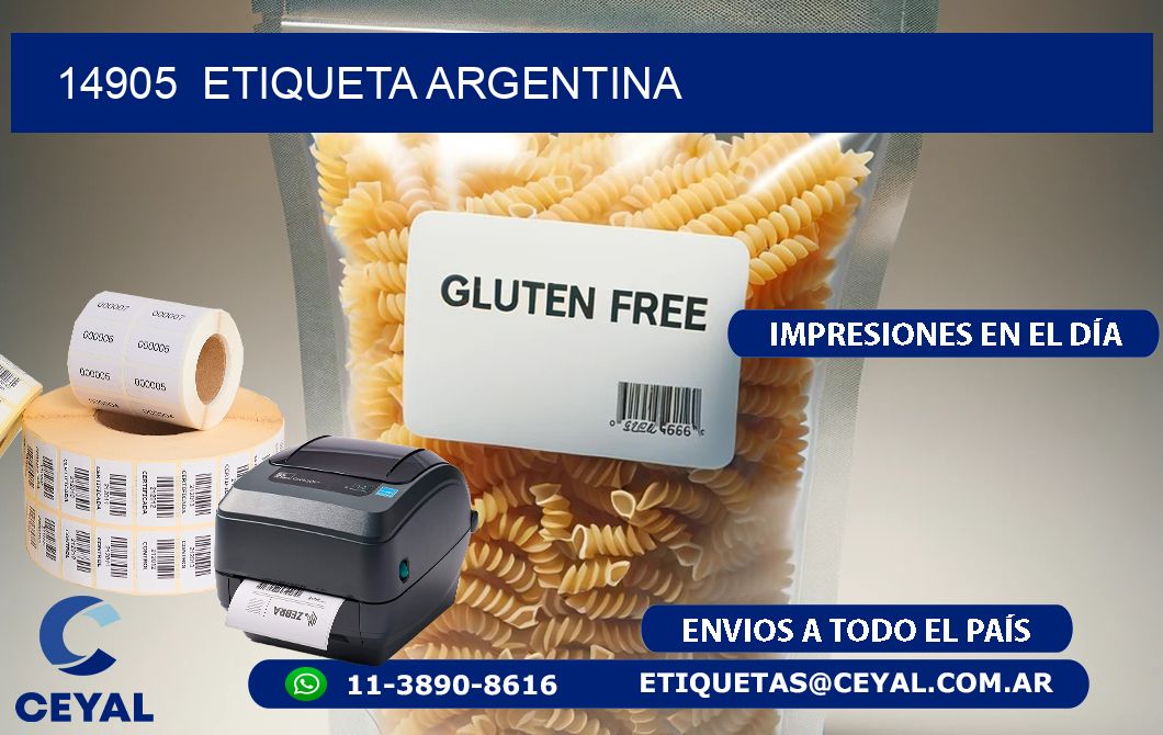 14905  ETIQUETA ARGENTINA