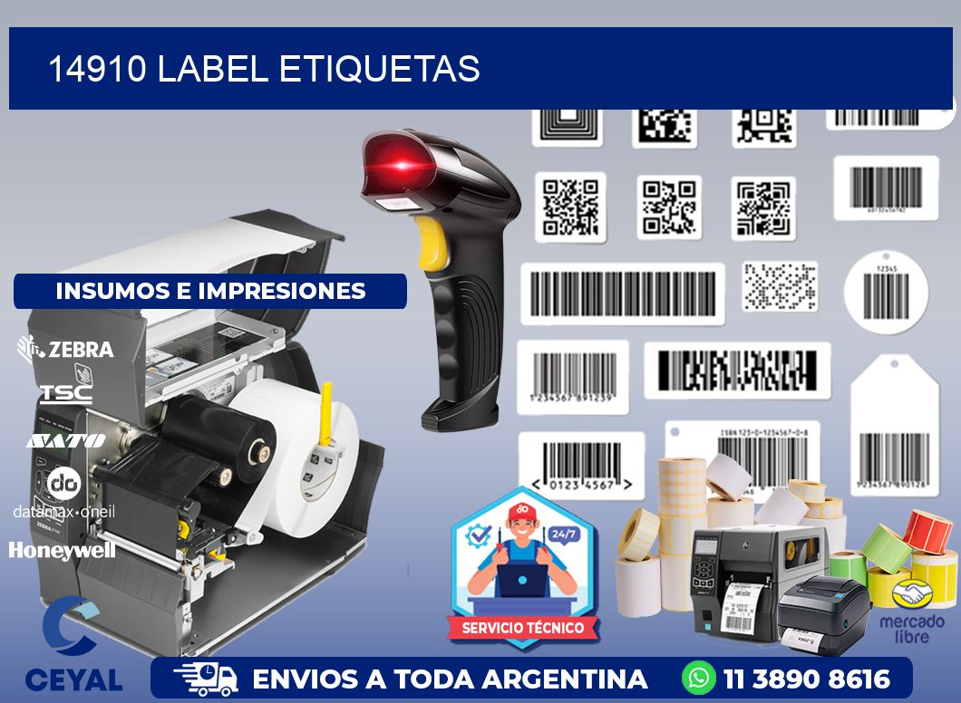 14910 LABEL ETIQUETAS