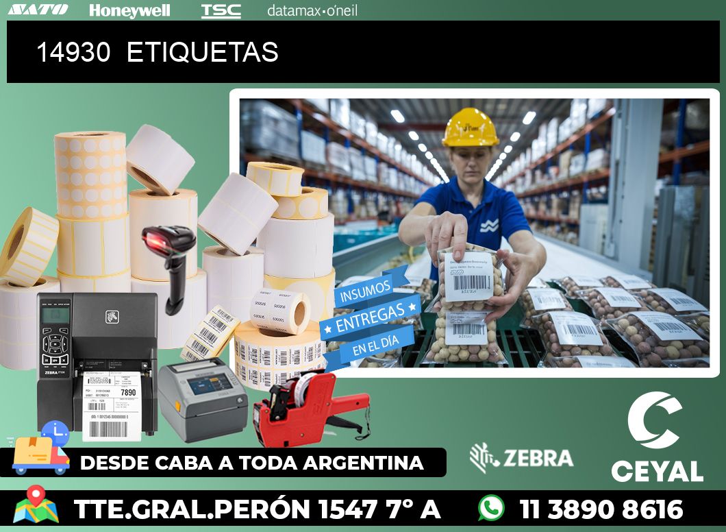 14930 ETIQUETAS