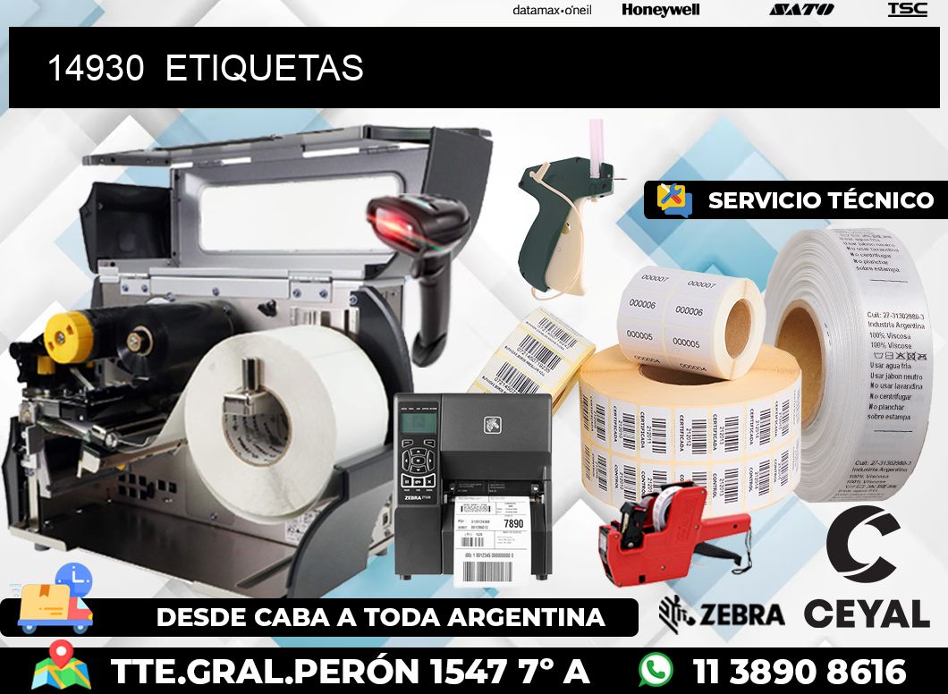 14930 ETIQUETAS