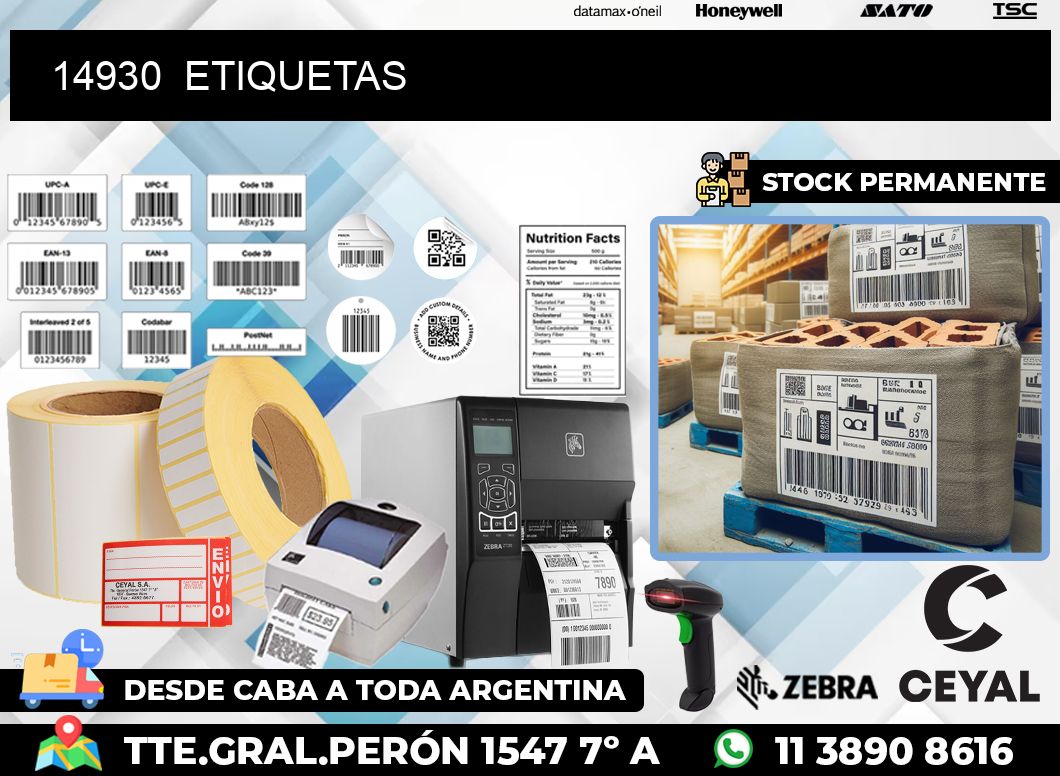 14930  ETIQUETAS