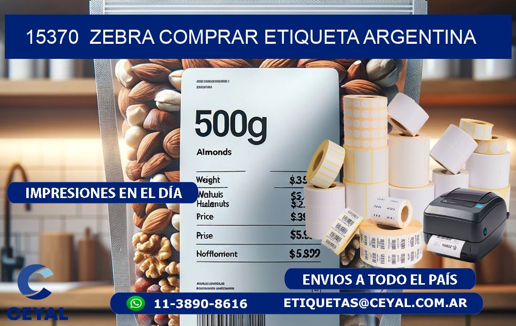 15370 ZEBRA COMPRAR ETIQUETA ARGENTINA