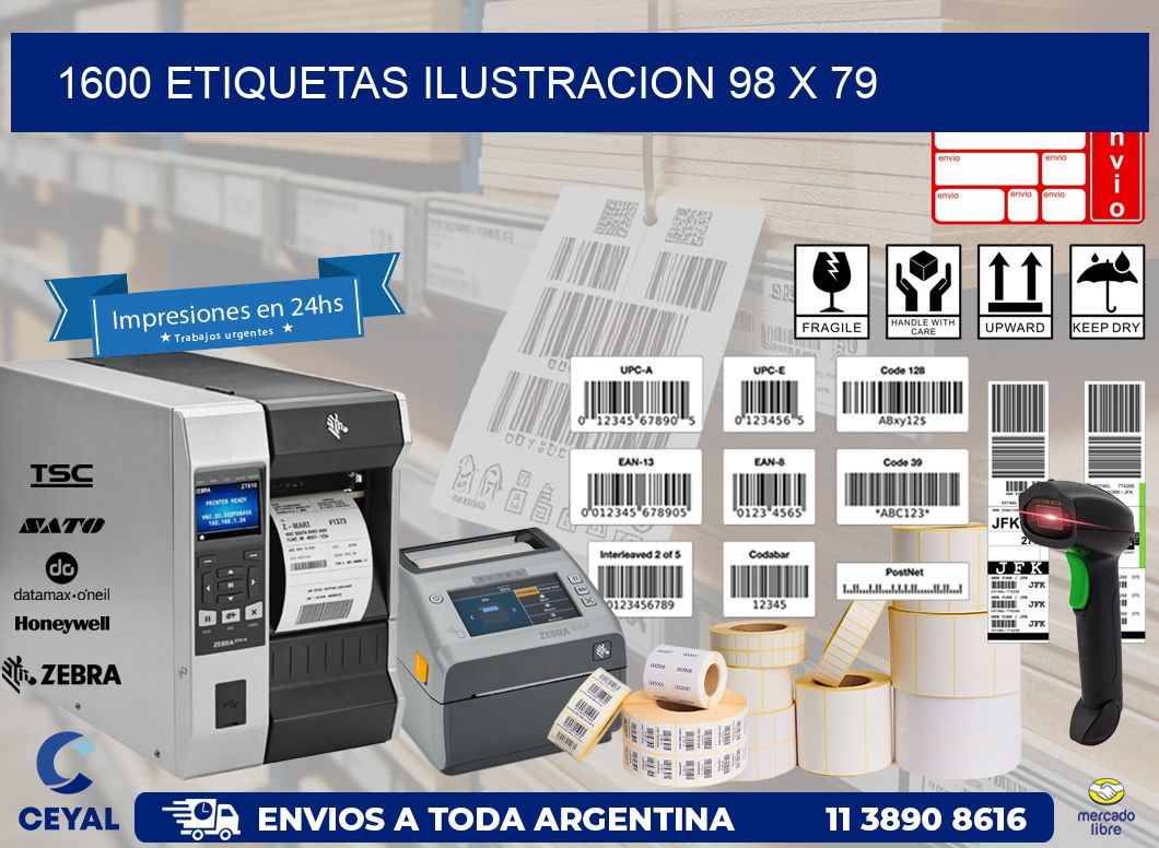 1600 ETIQUETAS ILUSTRACION 98 x 79
