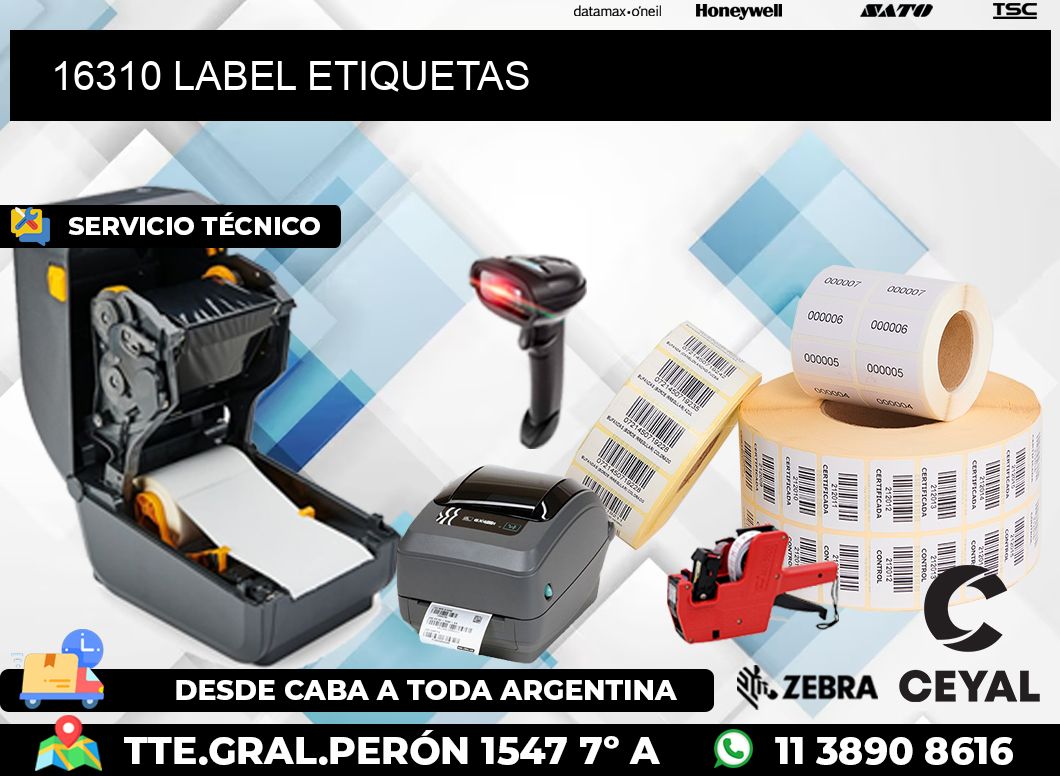 16310 LABEL ETIQUETAS