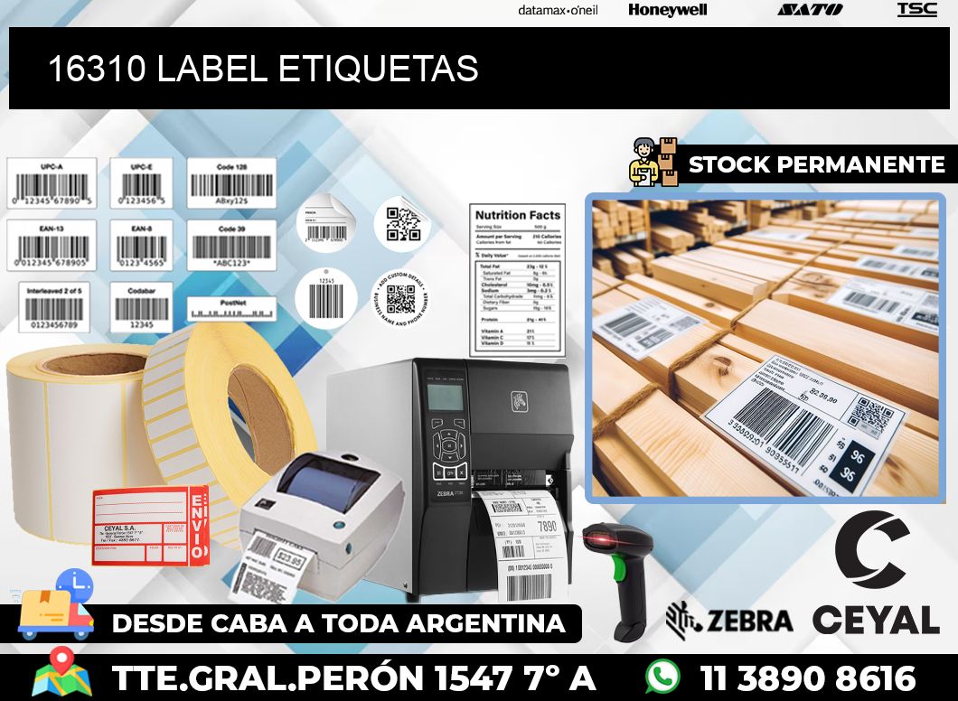 16310 LABEL ETIQUETAS