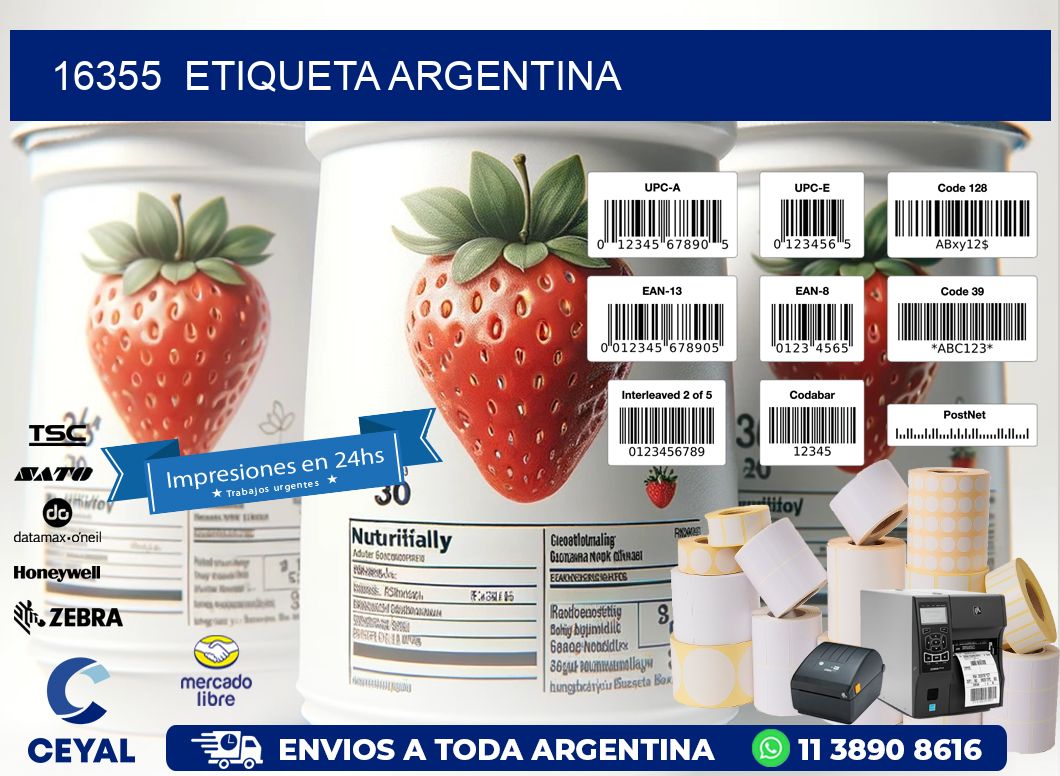 16355 ETIQUETA ARGENTINA