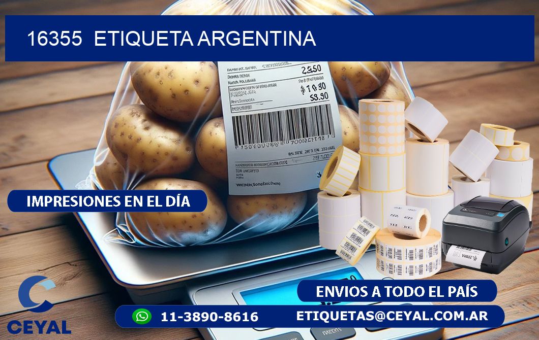 16355  ETIQUETA ARGENTINA