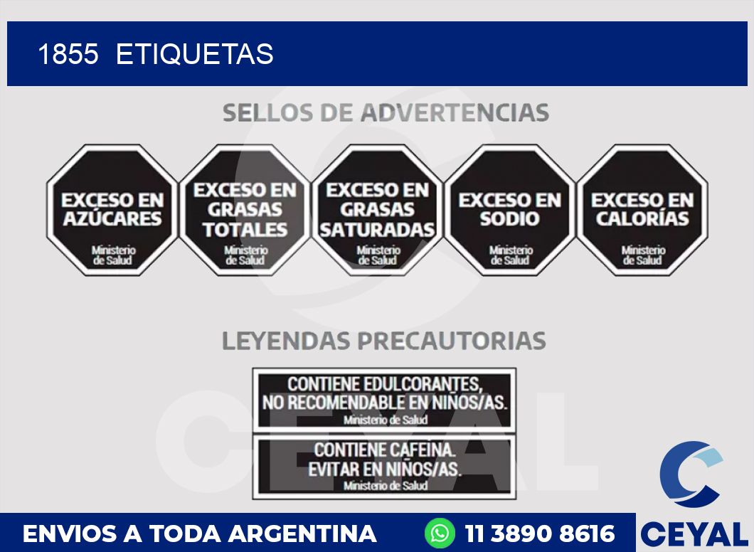 1855  ETIQUETAS