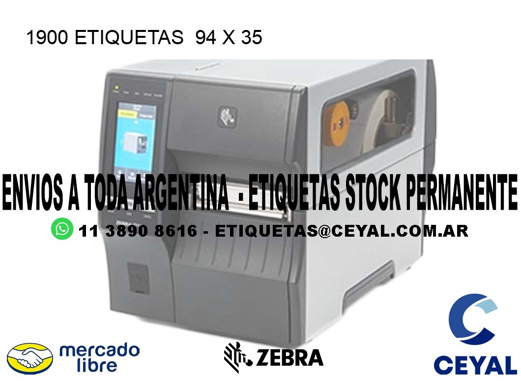 1900 ETIQUETAS 94 x 35