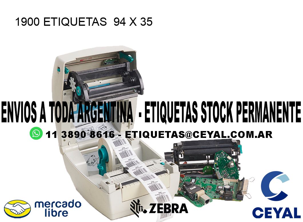 1900 ETIQUETAS 94 x 35