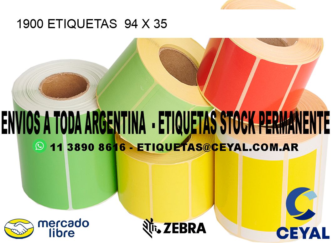 1900 ETIQUETAS 94 x 35