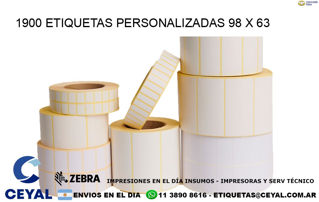 1900 ETIQUETAS PERSONALIZADAS 98 x 63