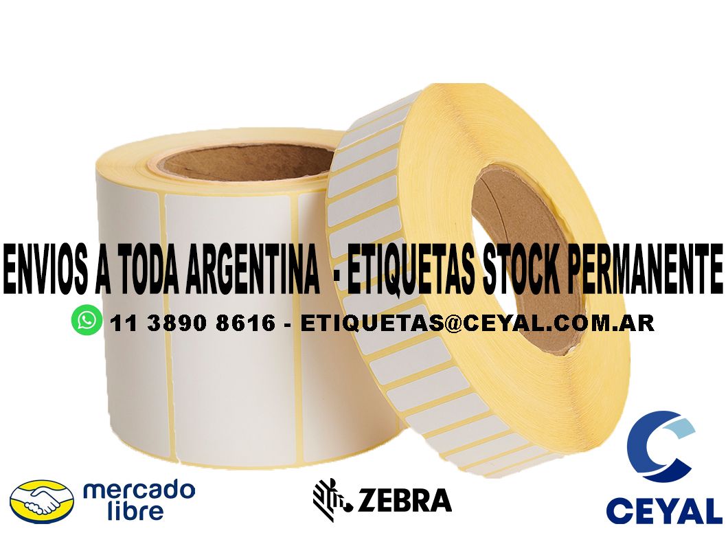2000 ETIQUETAS PEGATINA 93 x 60
