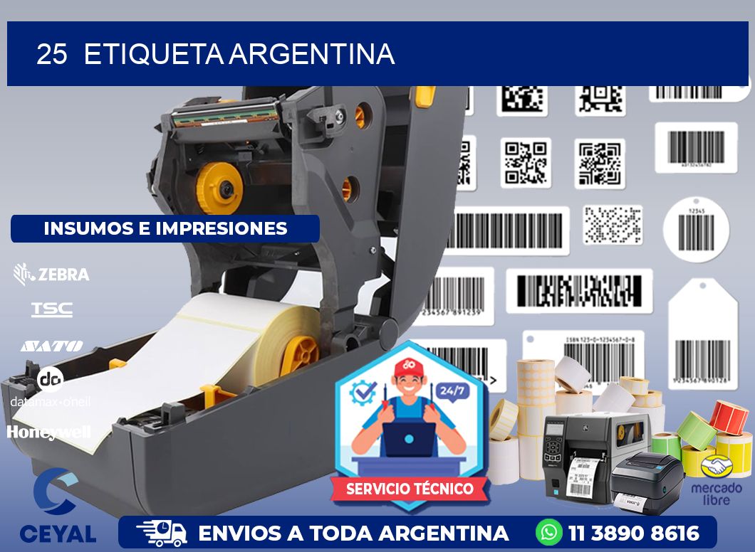 25 ETIQUETA ARGENTINA