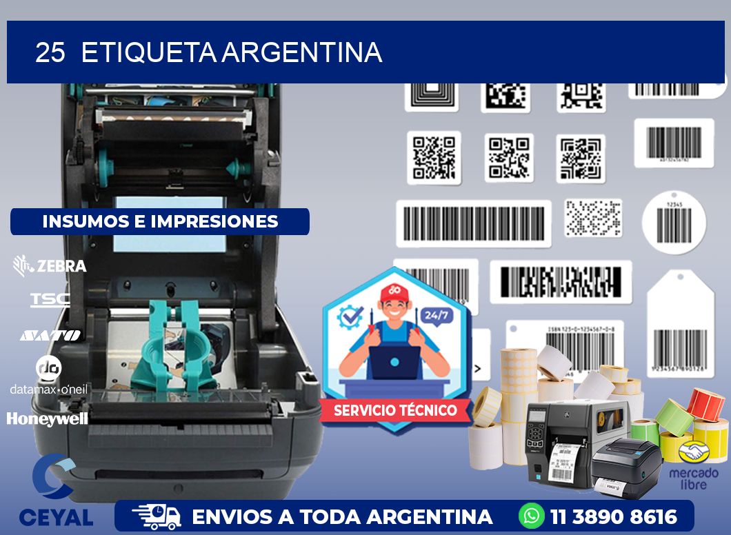 25 ETIQUETA ARGENTINA
