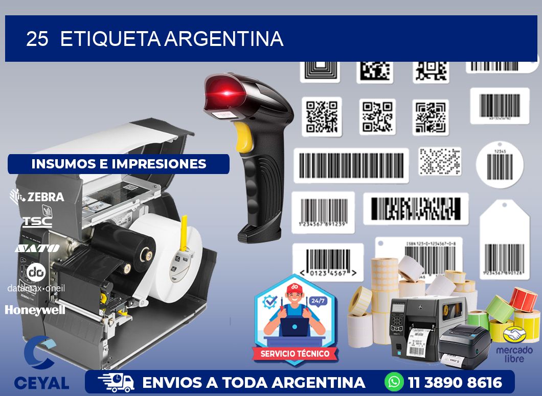 25 ETIQUETA ARGENTINA