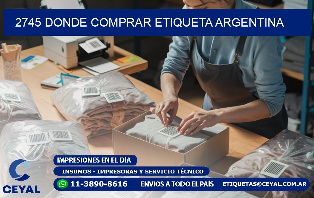 2745 DONDE COMPRAR ETIQUETA ARGENTINA