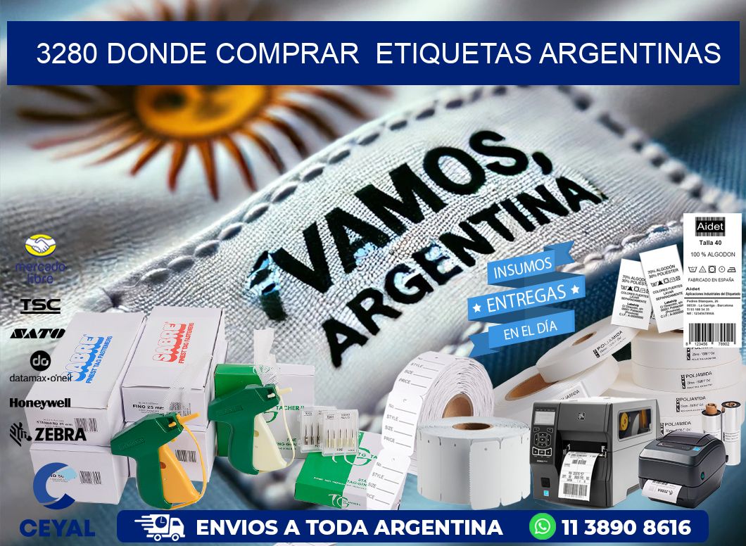 3280 DONDE COMPRAR ETIQUETAS ARGENTINAS