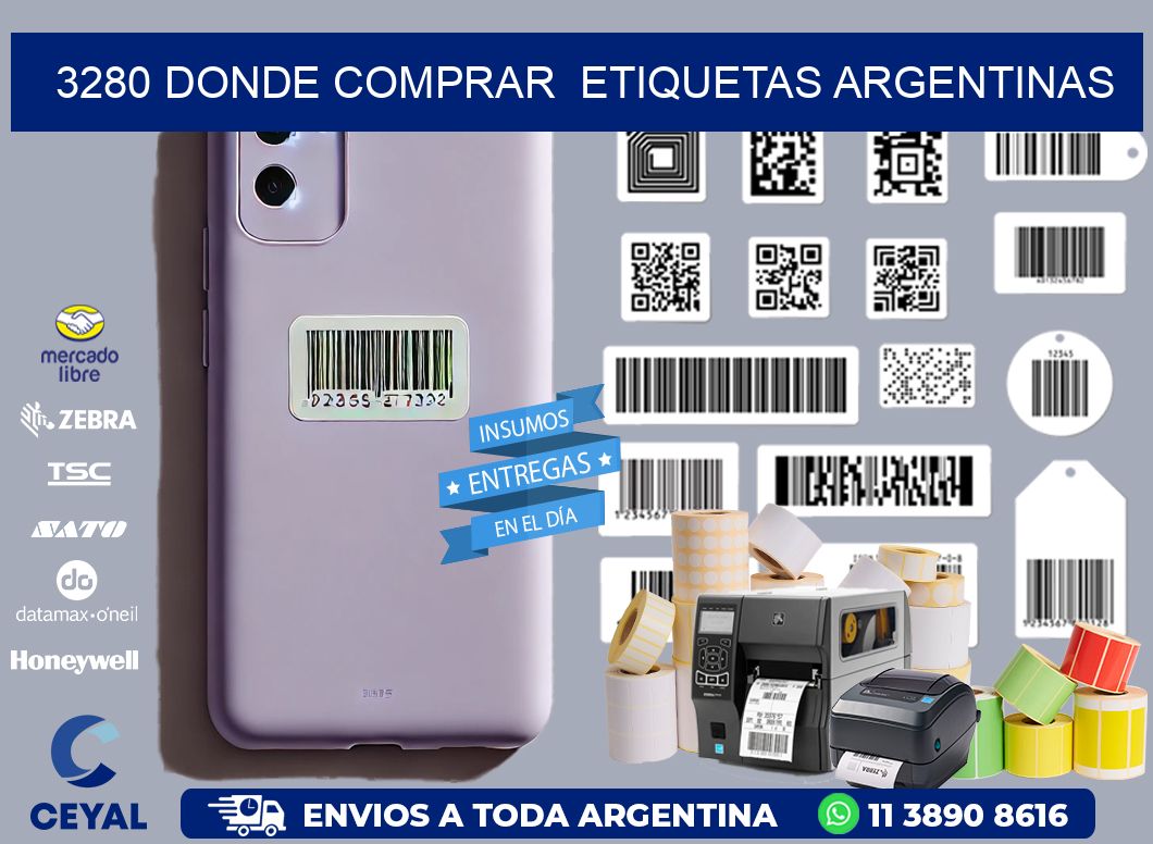 3280 DONDE COMPRAR ETIQUETAS ARGENTINAS