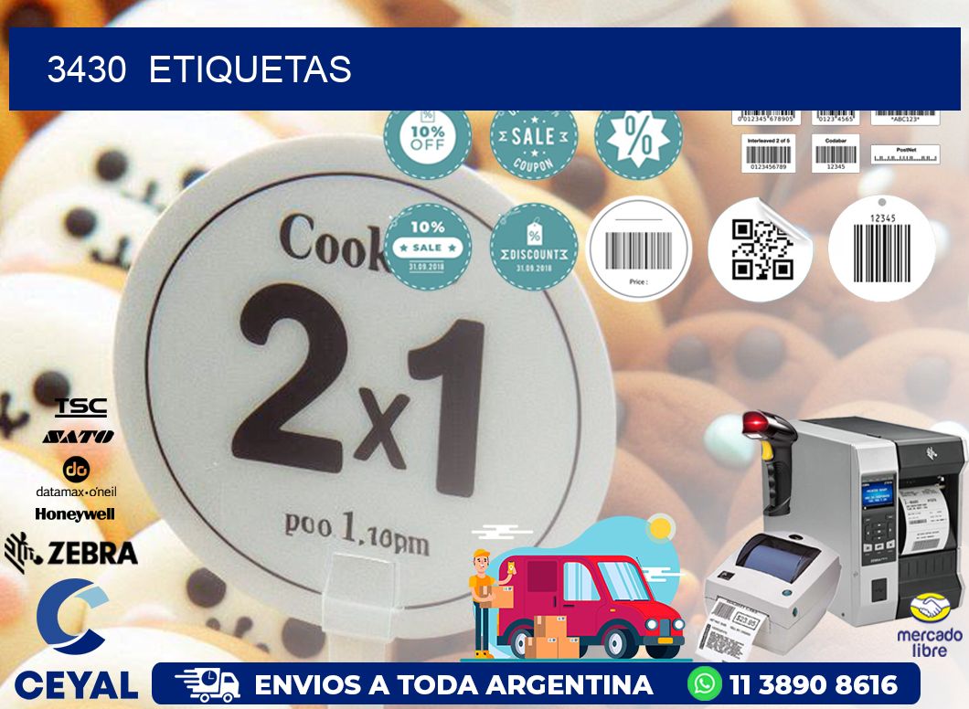 3430 ETIQUETAS