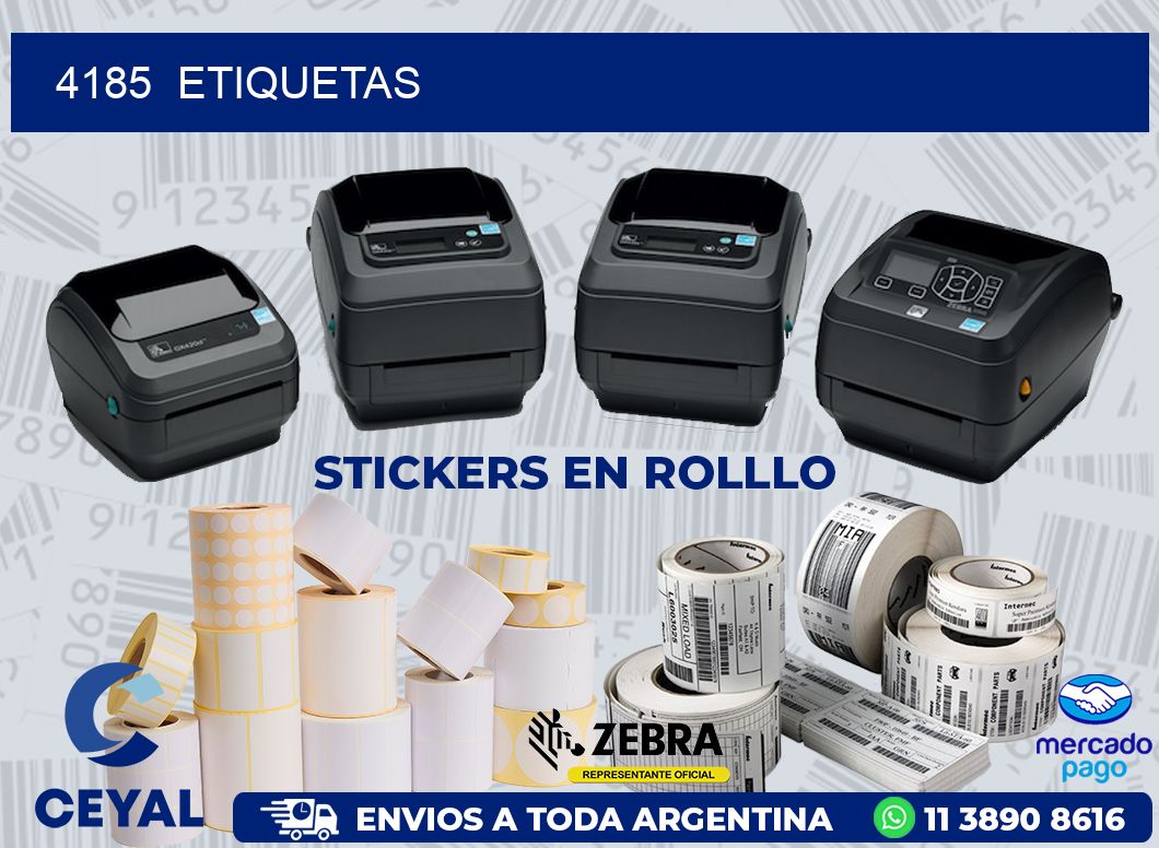4185 ETIQUETAS