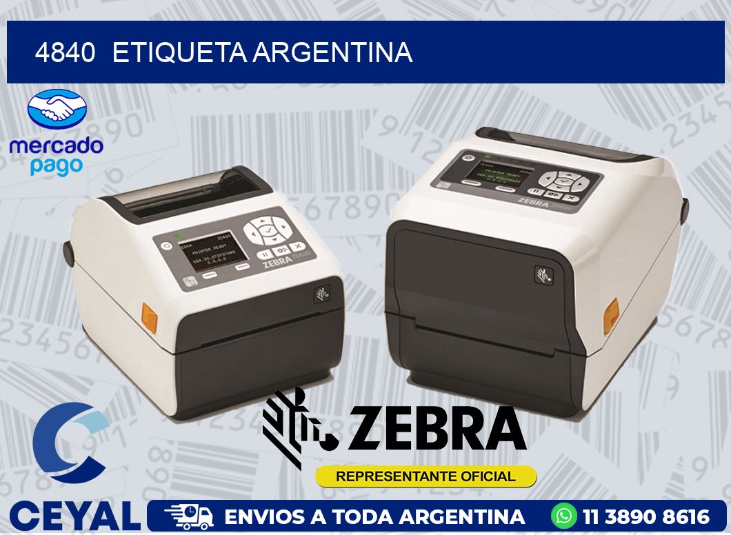 4840  ETIQUETA ARGENTINA