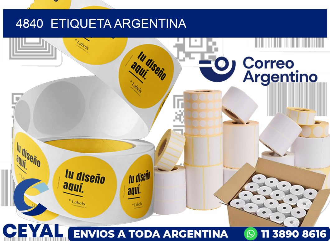 4840  ETIQUETA ARGENTINA