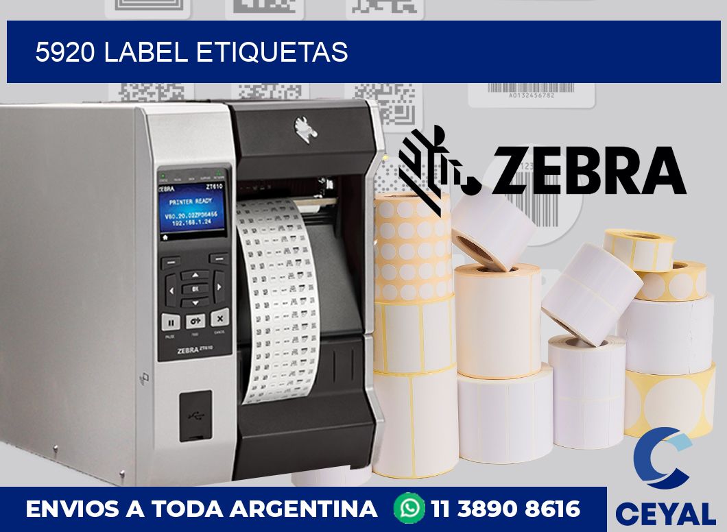 5920 LABEL ETIQUETAS