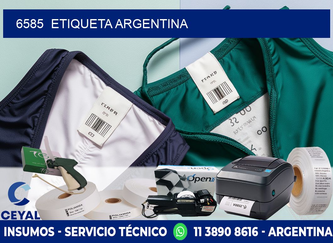 6585  ETIQUETA ARGENTINA